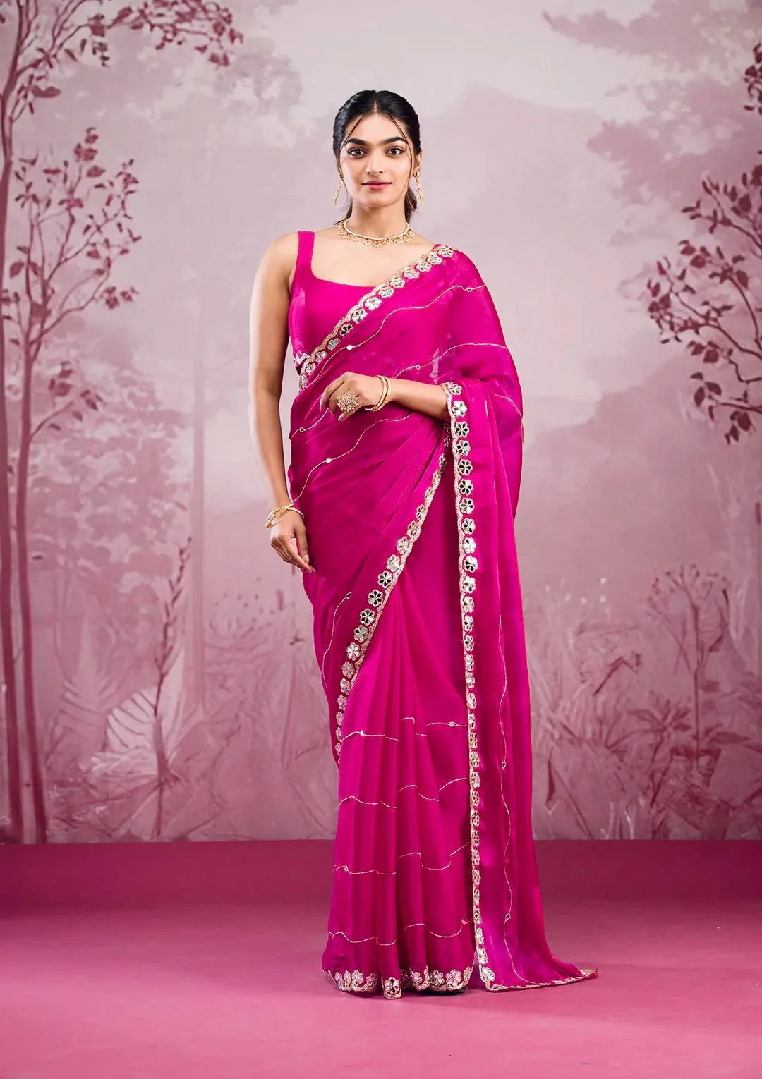 Party wear saree - Image 3 in Surat